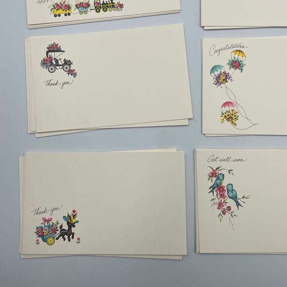 Vintage Lot 34 Post Notes Postcards Mail Get Better Congratulations Birthday Box - Picture 2 of 4